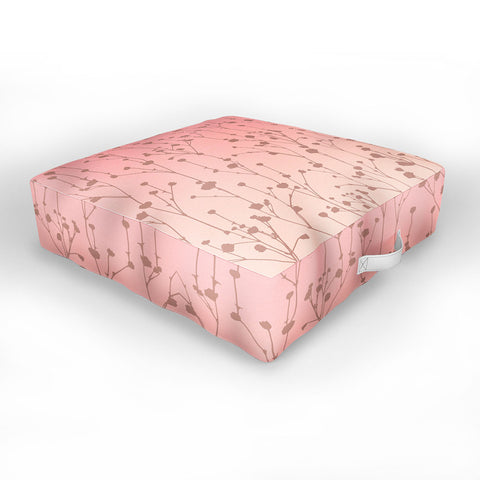 Iveta Abolina Floral Blush Outdoor Floor Cushion
