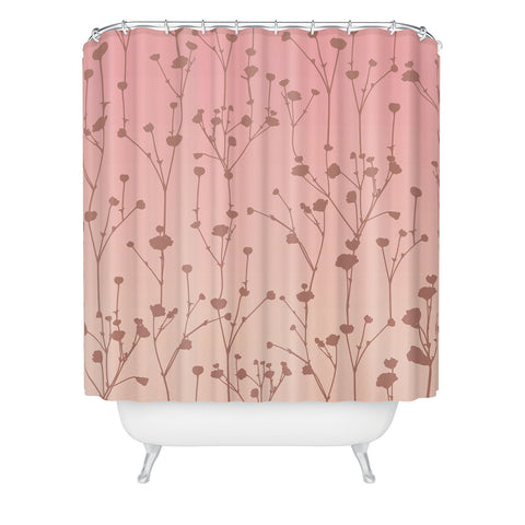 Iveta Abolina Floral Blush Shower Curtain