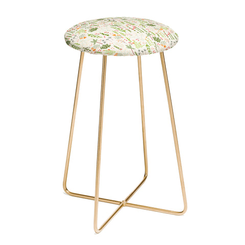Iveta Abolina Floral Goodness IV Counter Stool