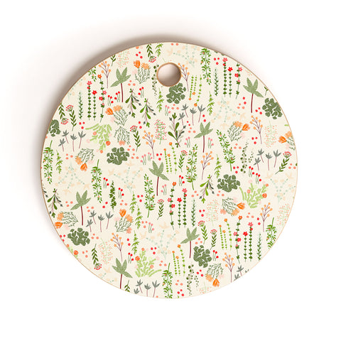 Iveta Abolina Floral Goodness IV Cutting Board Round