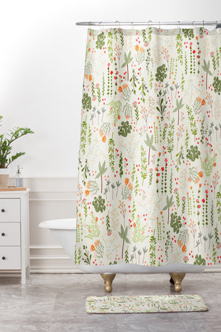 Iveta Abolina Floral Goodness IV Shower Curtain And Mat