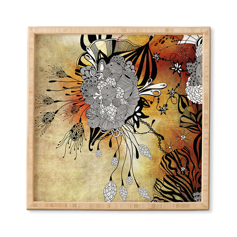 Iveta Abolina Floral Midnight Framed Wall Art