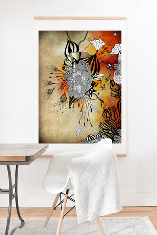 Iveta Abolina Floral Midnight Art Print And Hanger