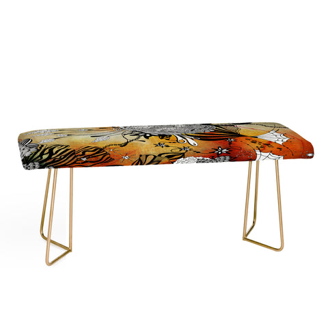 Iveta Abolina Floral Midnight Bench