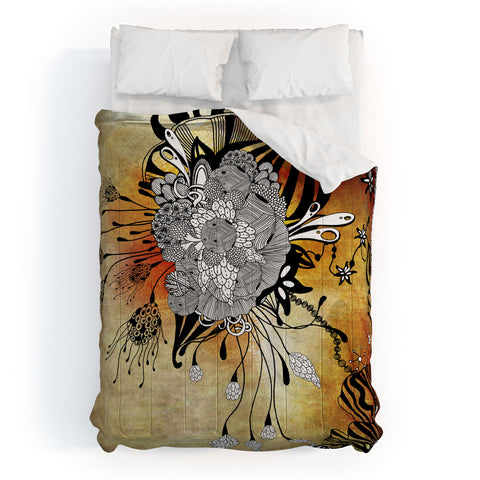 Iveta Abolina Floral Midnight Comforter