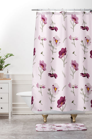 Iveta Abolina Florrie Morning Shower Curtain And Mat