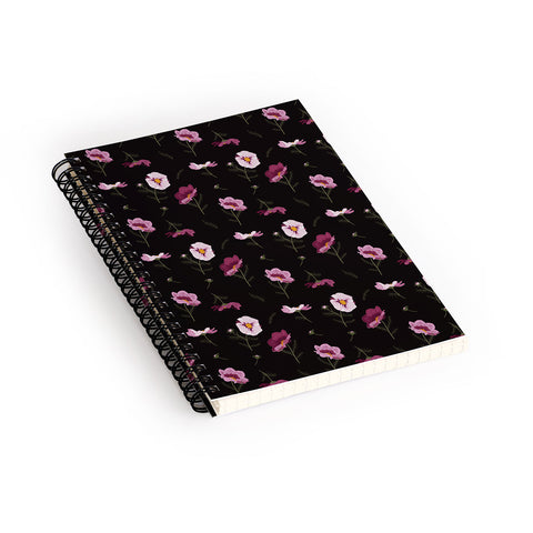Iveta Abolina Florrie Night Spiral Notebook
