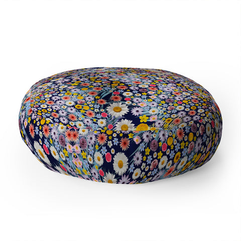 Iveta Abolina Flower Power II Floor Pillow Round