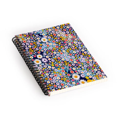 Iveta Abolina Flower Power II Spiral Notebook