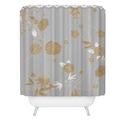 Iveta Abolina Foggy Morning Shower Curtain