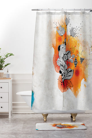 Iveta Abolina Forbbiden Thoughts Shower Curtain And Mat