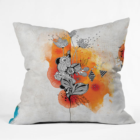 Iveta Abolina Forbbiden Thoughts Outdoor Throw Pillow