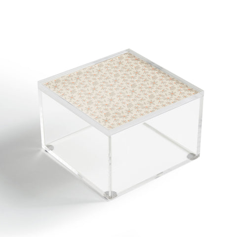 Iveta Abolina Freehand Daisies Neutral Acrylic Box
