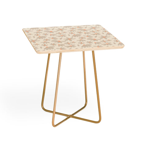 Iveta Abolina Freehand Daisies Neutral Side Table