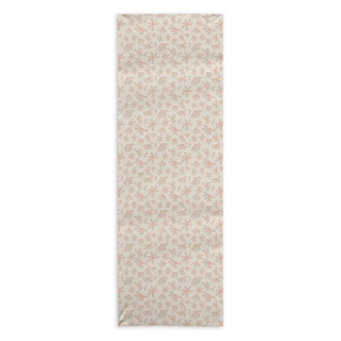 Iveta Abolina Freehand Daisies Neutral Yoga Towel