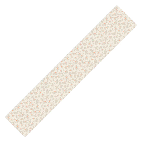 Iveta Abolina Freehand Daisies Neutral Table Runner