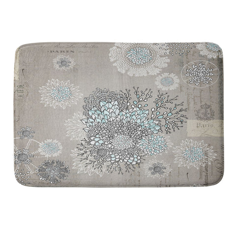 Iveta Abolina French Blue Memory Foam Bath Mat