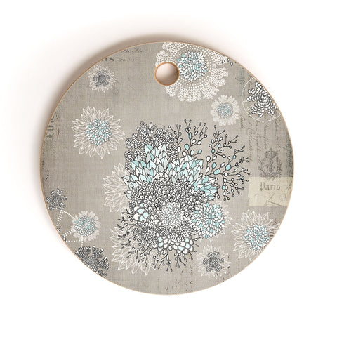 Iveta Abolina French Blue Cutting Board Round