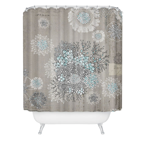 Iveta Abolina French Blue Shower Curtain