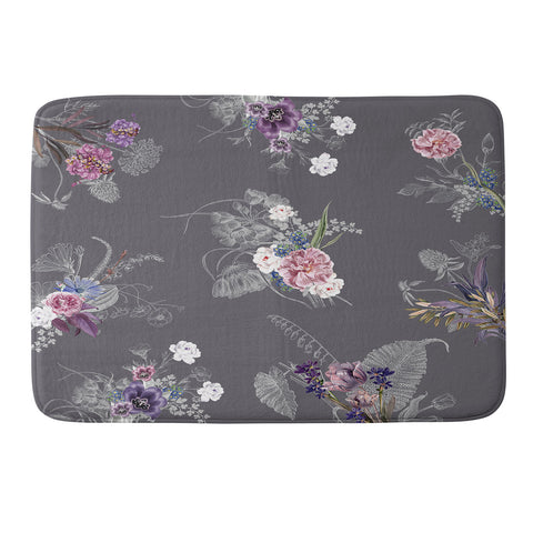 Iveta Abolina French Countryside Charcoal Memory Foam Bath Mat