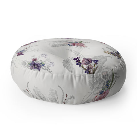 Iveta Abolina French Countryside Cream Floor Pillow Round