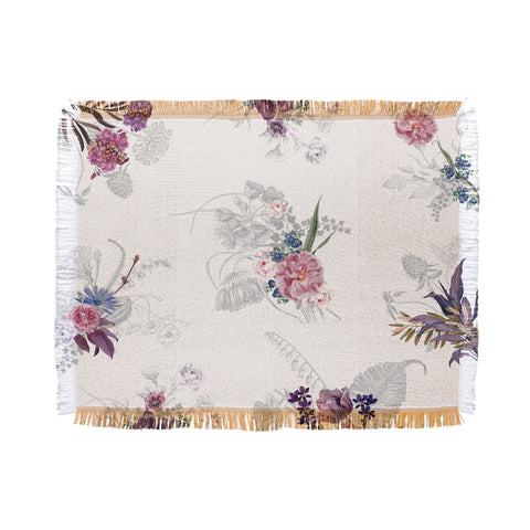 Iveta Abolina French Countryside Cream Throw Blanket