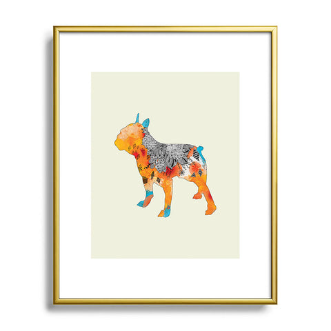 Iveta Abolina Frenchie Metal Framed Art Print
