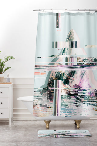 Iveta Abolina Frozen Mint Shower Curtain And Mat