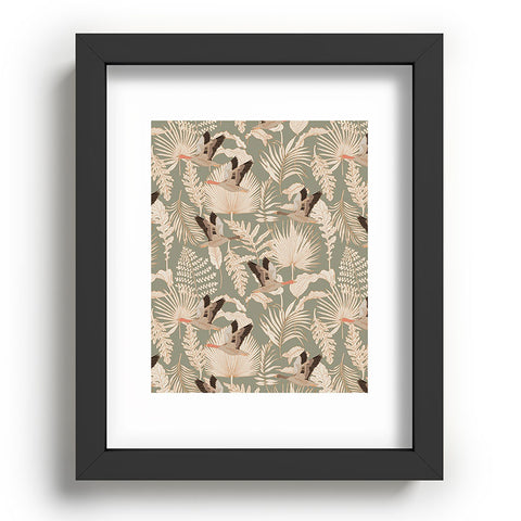 Iveta Abolina Geese and Palm Sage Recessed Framing Rectangle