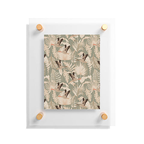 Iveta Abolina Geese and Palm Sage Floating Acrylic Print