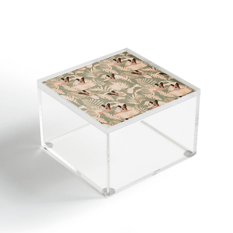 Iveta Abolina Geese and Palm Sage Acrylic Box