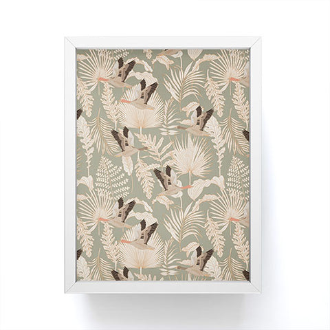 Iveta Abolina Geese and Palm Sage Framed Mini Art Print