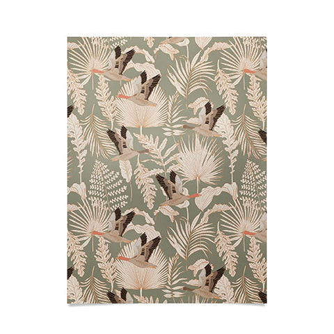 Iveta Abolina Geese and Palm Sage Poster