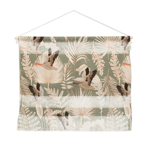 Iveta Abolina Geese and Palm Sage Wall Hanging Landscape