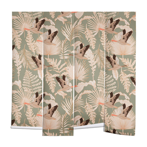 Iveta Abolina Geese and Palm Sage Wall Mural