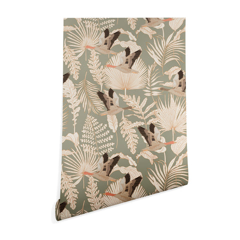 Iveta Abolina Geese and Palm Sage Wallpaper