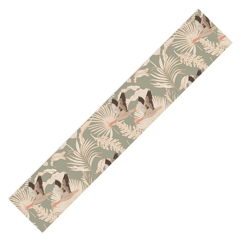 Iveta Abolina Geese and Palm Sage Table Runner