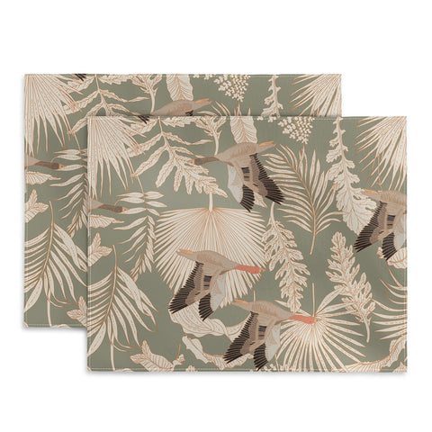 Iveta Abolina Geese and Palm Sage Placemat