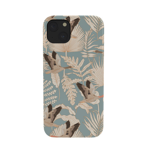 Iveta Abolina Geese and Palm Teal Phone Case