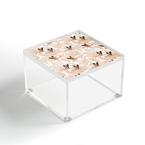 Iveta Abolina Geese and Palm White Acrylic Box