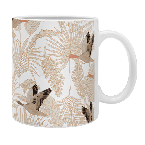 Iveta Abolina Geese and Palm White Coffee Mug