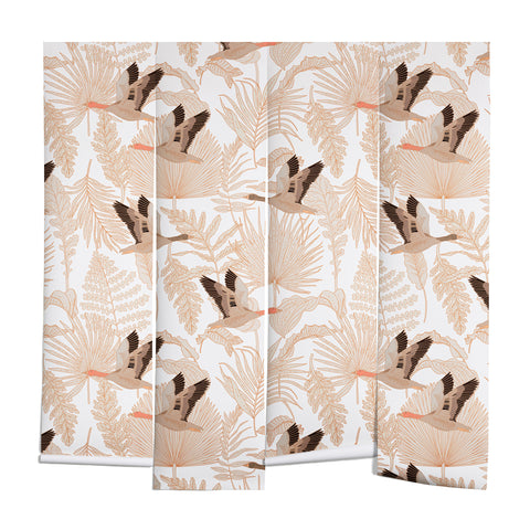 Iveta Abolina Geese and Palm White Wall Mural