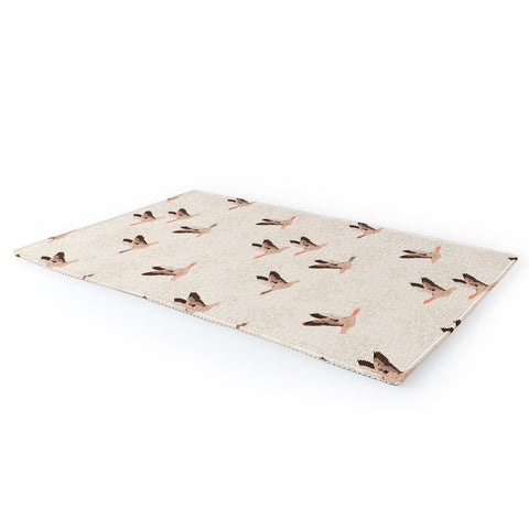 Iveta Abolina Geese Light Cream Area Rug