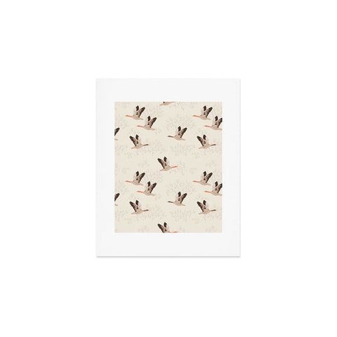 Iveta Abolina Geese Light Cream Art Print