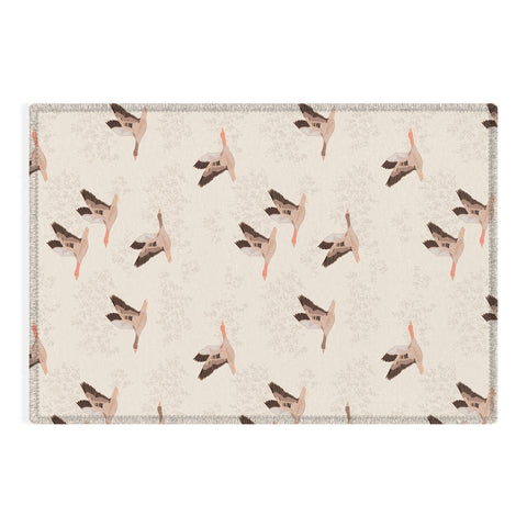 Iveta Abolina Geese Light Cream Outdoor Rug