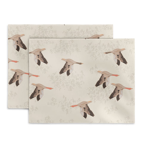 Iveta Abolina Geese Light Cream Placemat