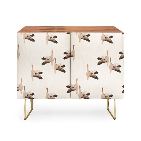 Iveta Abolina Geese Vertical Cream Credenza
