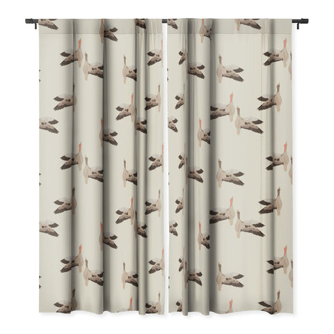 Iveta Abolina Geese Vertical Cream Blackout Non Repeat