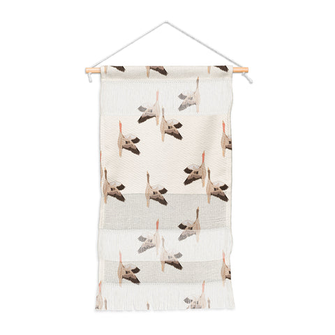 Iveta Abolina Geese Vertical Cream Wall Hanging Portrait