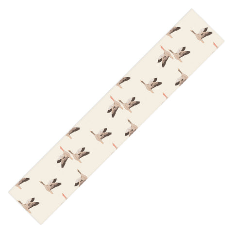 Iveta Abolina Geese Vertical Cream Table Runner